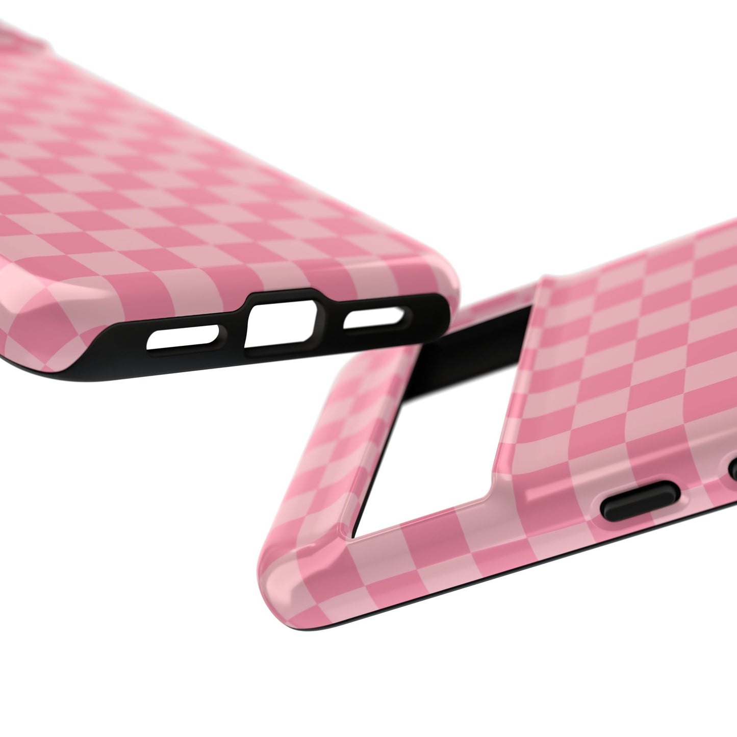 Pink Checkered Phone Case