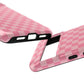 Pink Checkered Phone Case