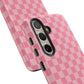 Pink Checkered Phone Case