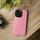 Pink Checkered Phone Case