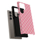 Pink Checkered Phone Case