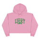 Happy Go Lucky Crop Hoodie