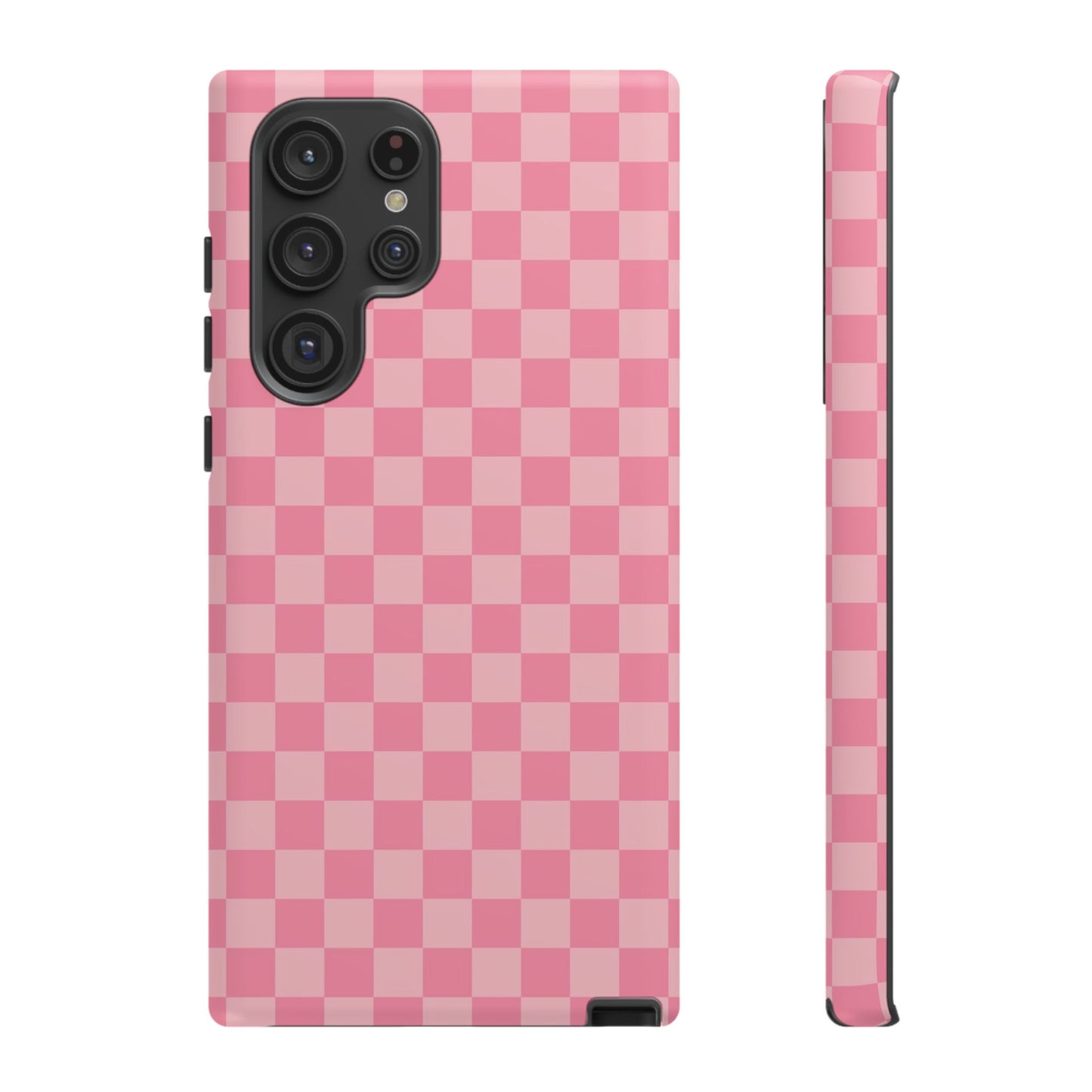 Pink Checkered Phone Case