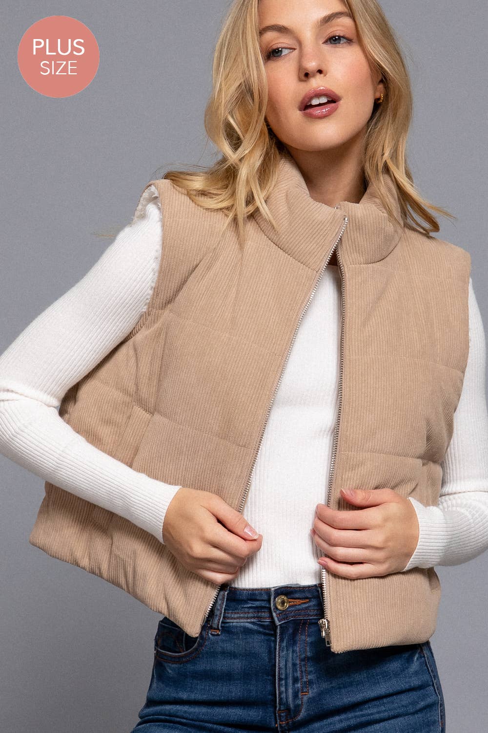 Comfy Cozy Corduroy Puffer Vest