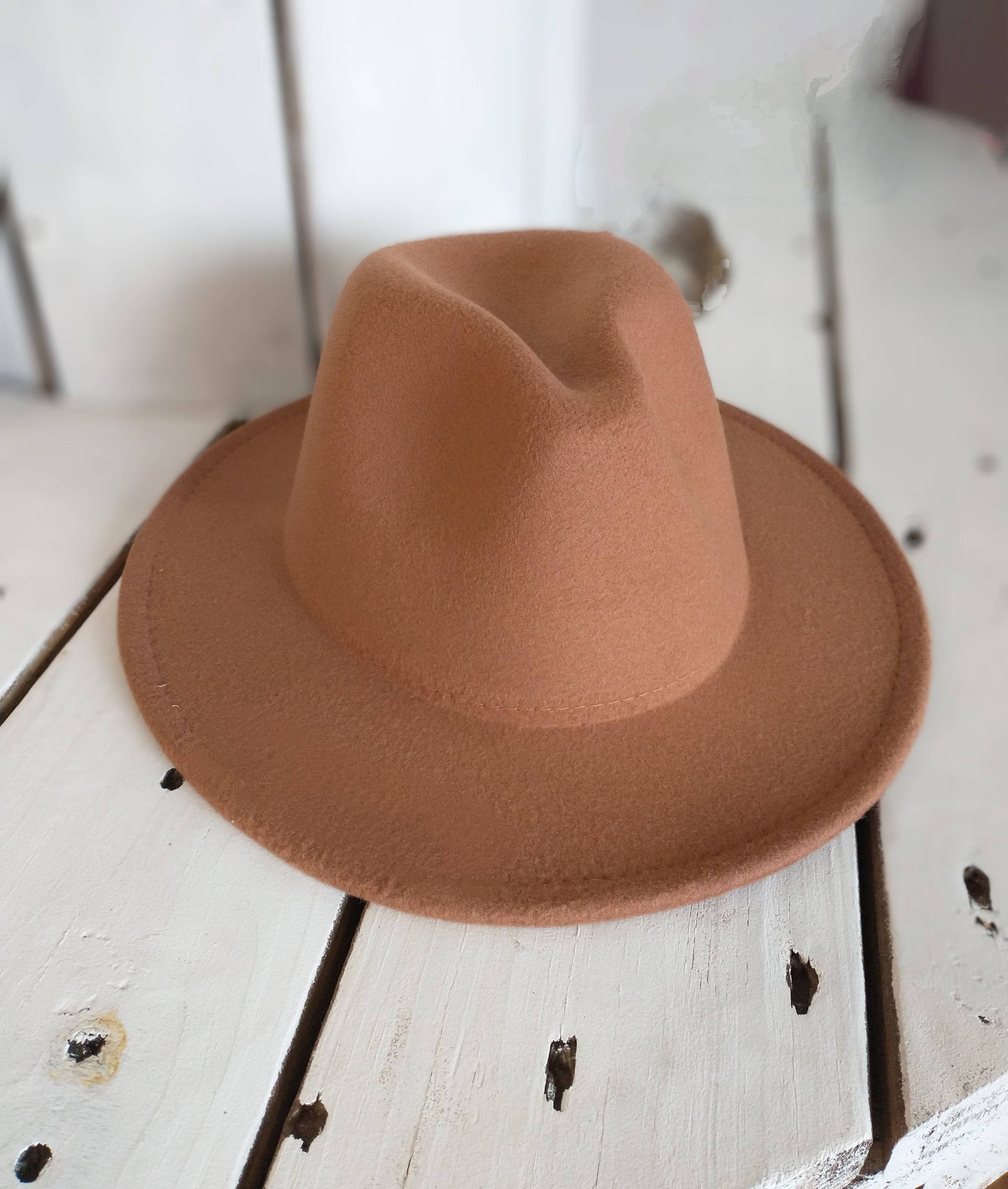 Kids Felt Fedora in Camel