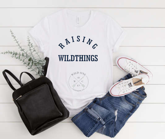 Raising Wild Things - Navy Screen Print Graphic Add on