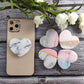 Marble Heart Phone Grips