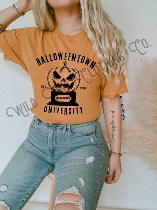 Pumpkin University - Black Screen Print Graphic Add on